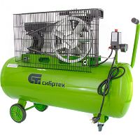 Компрессор воздушный КР-2200/100, 2.2кВт,350л/м,100л, ременной привод, масляный Сибртех 58042 Компрессор воздушный КР-2200/100, 2.2кВт,350л/м,100л, ременной привод, масляный Сибртех 58042