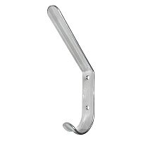 Крючок-вешалка двойной, хром (Домарт) Крючок-вешалка двойной, хром (Домарт)