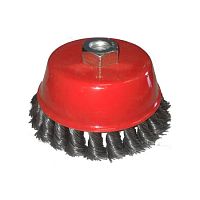 Корщетка-чашка 125 мм, стальная витая проволока, гайка М14, с наклоном, 39459/7170125 Корщетка-чашка 125 мм, стальная витая проволока, гайка М14, с наклоном, 39459/7170125