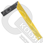 Угольник столярный 350 мм, инструментальная сталь, желтый, 19435 / 19384 фото 2 Угольник столярный 350 мм, инструментальная сталь, желтый, 19435 / 19384 фото 2