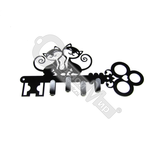 Ключница "Котята" черный матовый, НОЭЗ,  12669  