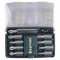 Набор бит с магнитным адаптером (10 штук), KRAFTOOL"MINI-2", 26130-Н10 Набор бит с магнитным адаптером (10 штук), KRAFTOOL"MINI-2", 26130-Н10