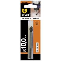 Сверло по стеклу и керамике 12x90 мм, GRAFF, 801292 Сверло по стеклу и керамике 12x90 мм, GRAFF, 801292