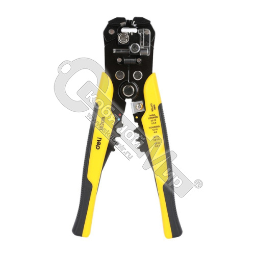 Стриппер многофункциональный для зачистки проводов 3-в-1, 175 мм, диап.зач. 0,6-2,мм, Deli DL2018 