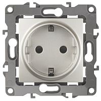 Розетка одинарная, скрытой установки с заземлением без рамки, 2P+E Schuko, белый, ЭРА12, 12-2001-01 Розетка одинарная, скрытой установки с заземлением без рамки, 2P+E Schuko, белый, ЭРА12, 12-2001-01