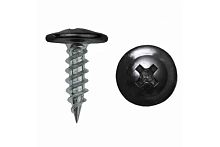 Саморез с прессшайбой, острый RAL9005  4,2х19 черный /500/ Саморез с прессшайбой, острый RAL9005  4,2х19 черный /500/