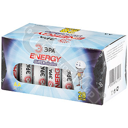 Батарейка ЭРА пальчиковая (АА) LR6-28, алкалиновая (щелочная), без блистере (1 шт.), Б0002910 Батарейка ЭРА пальчиковая (АА) LR6-28, алкалиновая (щелочная), без блистере (1 шт.), Б0002910