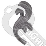 Лист кованый правый 110х56х4 SK22.29.1R фото 2 Лист кованый правый 110х56х4 SK22.29.1R фото 2