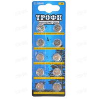 Батарейка Трофи таблетка маленькая G10(389) LR1130, LR54 (1 шт.), C0035051 Батарейка Трофи таблетка маленькая G10(389) LR1130, LR54 (1 шт.), C0035051