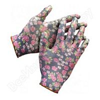 Перчатки садовые, прозрачное нитриловое покрытие, размер- S-M, черные, GRINDA, 11297-S Перчатки садовые, прозрачное нитриловое покрытие, размер- S-M, черные, GRINDA, 11297-S