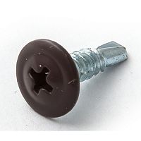 Саморез с прессшайбой, сверло RAL8017  4,2х13 темно-коричневый /500/ Саморез с прессшайбой, сверло RAL8017  4,2х13 темно-коричневый /500/