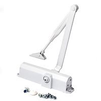 Доводчик DORMA TS Compakt EN2/3/4 (120кг), с рычажной тягой, белый 1/14 67010111 Доводчик DORMA TS Compakt EN2/3/4 (120кг), с рычажной тягой, белый 1/14 67010111