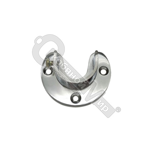 Флянец для трубы d 25 R11D открытый, хром, (400) 