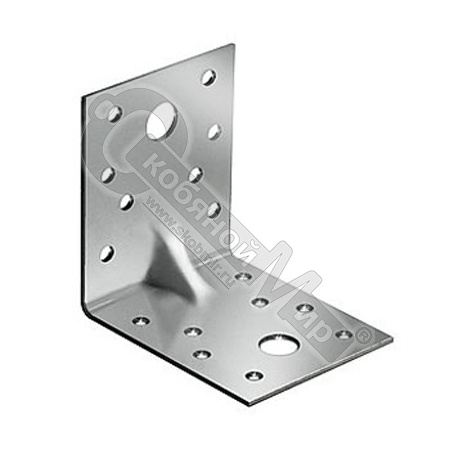 Уголок крепежный усиленный KUU-40 (40х40х40х1,5 мм) /50/ Уголок крепежный усиленный KUU-40 (40х40х40х1,5 мм) /50/