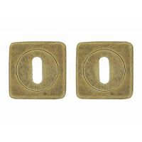 KEY/ZER. FC.26 (Luca) ниж.квадрат.розетки (д.60мм),цвет:антич.латунь, с отверс.под межком.ключ KEY/ZER. FC.26 (Luca) ниж.квадрат.розетки (д.60мм),цвет:антич.латунь, с отверс.под межком.ключ