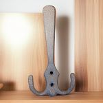 Крючок мебельный большой антик белое золото, (30), КМ-1 Крючок мебельный большой антик белое золото, (30), КМ-1