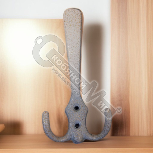 Крючок мебельный большой антик белое золото, (30), КМ-1 Крючок мебельный большой антик белое золото, (30), КМ-1