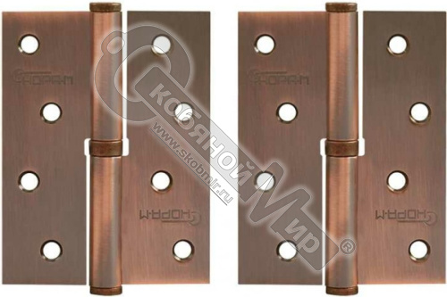 Петля сталь 750-4 медь левая 10590