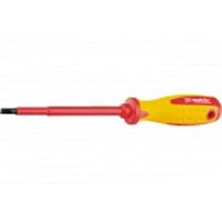 Отвертка SL3,0x80 мм, до 1000В, CrMo, Insulated, двухкомпонент. рукоятка, MATRIX , 12914*** Отвертка SL3,0x80 мм, до 1000В, CrMo, Insulated, двухкомпонент. рукоятка, MATRIX , 12914***