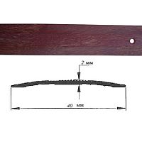 Порог АЛ-125-С 1,8м ГРУША , Стык алюминевый , 40 мм Порог АЛ-125-С 1,8м ГРУША , Стык алюминевый , 40 мм