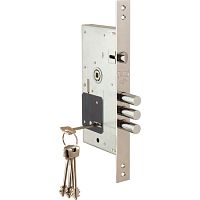 Замок врезной сувальдный 252/RL никель 5кл. (14732) Замок врезной сувальдный 252/RL никель 5кл. (14732)