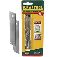 Лезвия для ножа технического, 18 мм (5 шт.), 8 сегментов, KRAFTOOL"SOLINGEN", 09605-18-S5_z02/01 Лезвия для ножа технического, 18 мм (5 шт.), 8 сегментов, KRAFTOOL"SOLINGEN", 09605-18-S5_z02/01