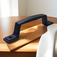 Ручка-скоба оконная  РС-80-С черный  муар  (50)