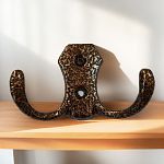 Крючок мебельный малый антик бронза, (25), КМ-2 Крючок мебельный малый антик бронза, (25), КМ-2