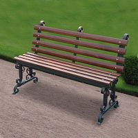 Скамья Римская со спинкой, 2.0 м Скамья Римская со спинкой, 2.0 м