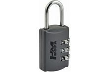 Замок навесной кодовый 502 (серый) "Н-М" 14935 Замок навесной кодовый 502 (серый) "Н-М" 14935