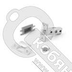 Защёлка врезная Apecs 5400-NIS 00014192 фото 2 Защёлка врезная Apecs 5400-NIS 00014192 фото 2