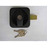 Замок мебельный ригельный типа F90 ручка хром (0242) /90шт/ Замок мебельный ригельный типа F90 ручка хром (0242) /90шт/