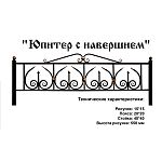 Ограда Юпитер с навершием Высота ограждения 550 мм цена за пог. метр Ограда Юпитер с навершием Высота ограждения 550 мм цена за пог. метр