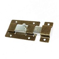 Задвижка дверная ЗД-02 (полный движок), полимер бронза /20/ Задвижка дверная ЗД-02 (полный движок), полимер бронза /20/