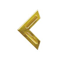 Уголок декоративный C-127 (C-087) 20х20х4 мм латунир. Уголок декоративный C-127 (C-087) 20х20х4 мм латунир.
