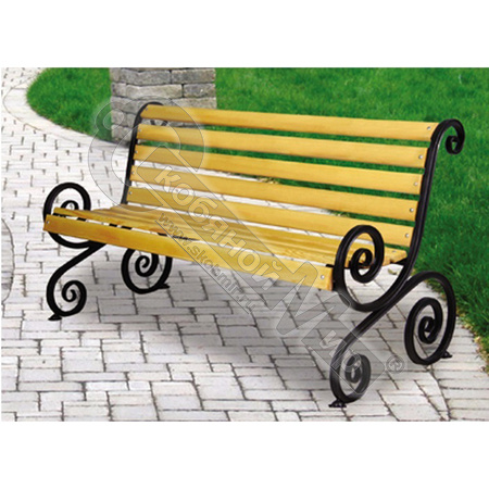 Скамья Французская лоза малый вензель, 1.5 м Скамья Французская лоза малый вензель, 1.5 м