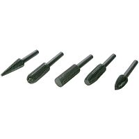 Шарошки металлические для фигурных отверстий по дереву (5 шт.), 36475 Шарошки металлические для фигурных отверстий по дереву (5 шт.), 36475