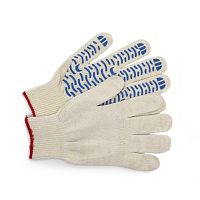 Перчатки х/б светло-серые, 10 класс 6 нитей, с ПВХ "Волна" (Люкс)*** Перчатки х/б светло-серые, 10 класс 6 нитей, с ПВХ "Волна" (Люкс)***