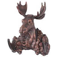 Крючок "Лось" патина медь Крючок "Лось" патина медь