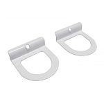 Ручка для москитной сетки металлическая белая, полукруглая*** Ручка для москитной сетки металлическая белая, полукруглая***