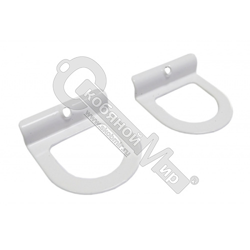 Ручка для москитной сетки металлическая белая, полукруглая***