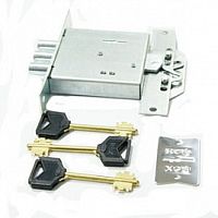 Замок врезной REX 1,8 6-ти сувальдный,3стержня ф 12мм,3кл.тяги Замок врезной REX 1,8 6-ти сувальдный,3стержня ф 12мм,3кл.тяги