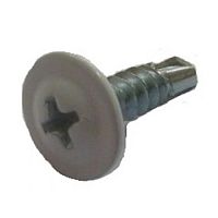 Саморез с прессшайбой, сверло RAL7004  4,2х16 светло-серый /500/ Саморез с прессшайбой, сверло RAL7004  4,2х16 светло-серый /500/