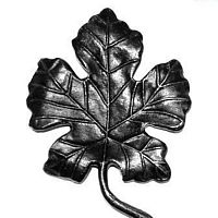 Лист кованый виноградный 135х85х5 мм 1122/SK22.31.3/ЛС2203 Лист кованый виноградный 135х85х5 мм 1122/SK22.31.3/ЛС2203