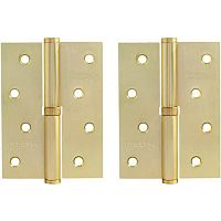 Петля сталь 750-4 мат.латунь правая 10589 Петля сталь 750-4 мат.латунь правая 10589