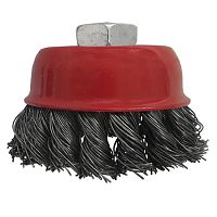 Корщетка-чашка 75 мм, стальная витая проволока, 7170075*** Корщетка-чашка 75 мм, стальная витая проволока, 7170075***