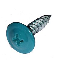 Саморез с прессшайбой, острый RAL5021 4,2х25 морская волна /500/ Саморез с прессшайбой, острый RAL5021 4,2х25 морская волна /500/