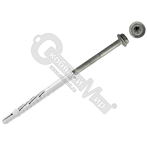 Дюбель фасадный с бортом TSX-PRO 10х80 с шурупом /50/