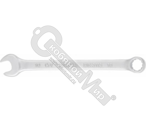 Ключ комбинированный, 10 мм, CrV, матовый хром, Matrix,  15106 