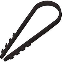 Дюбель-хомут круглый 5-10 мм для крепления кабеля черный /8208/ Дюбель-хомут круглый 5-10 мм для крепления кабеля черный /8208/